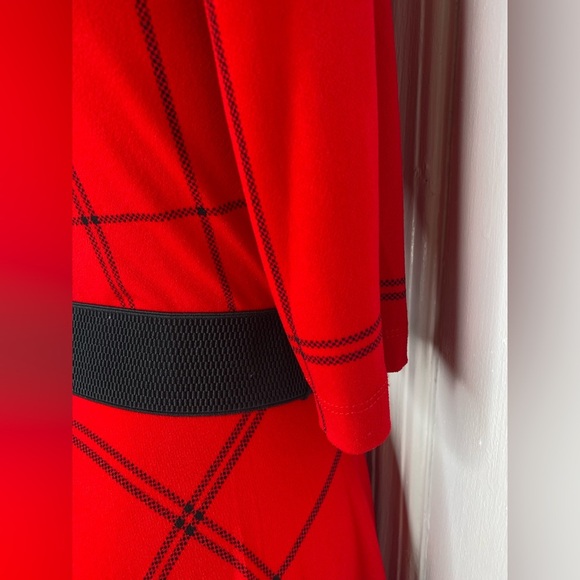 Julian Taylor NWT Red Plaid Women's Dress - Picture 6 of 11